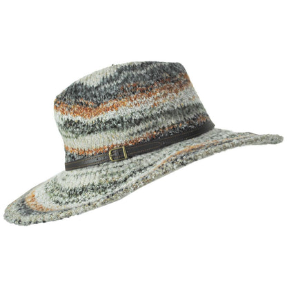 San Diego Hat Company | Mirage Knit Fedora Hat | 108665 | profile | EARTHTONES