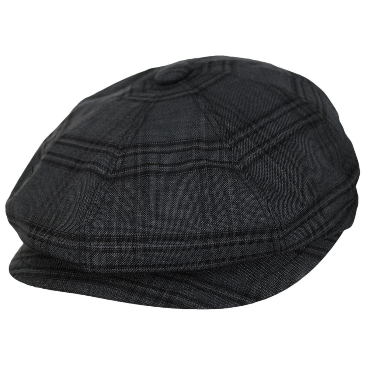Bailey 1922 | Eniry Plaid Earflap Newsboy Cap | 167231 | lead | BLACK WINDOW