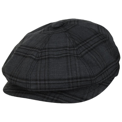 Bailey 1922 | Eniry Plaid Earflap Newsboy Cap | 167231 | lead | BLACK WINDOW