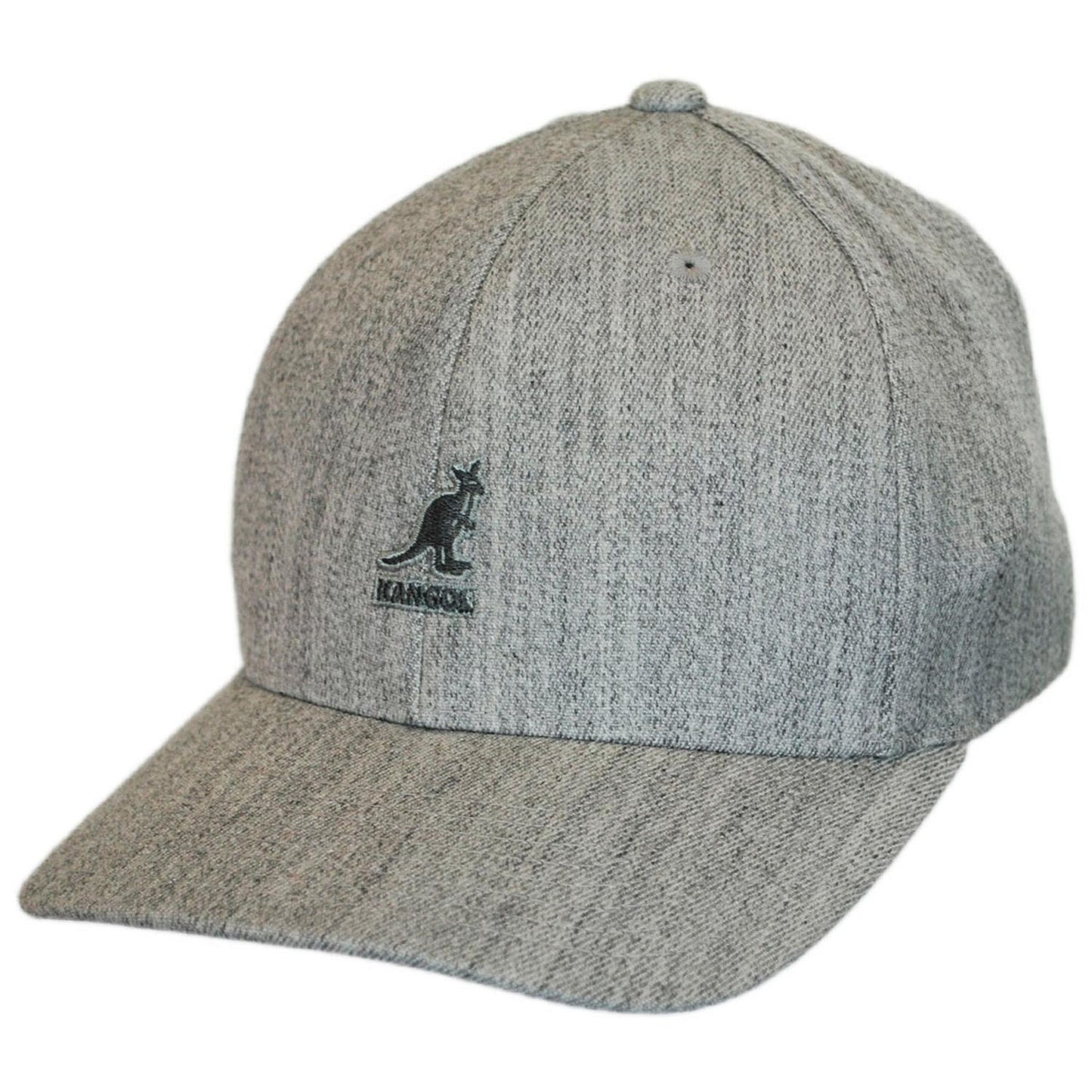 Kangol | Logo Wool Flexfit Fitted Baseball Cap | 201104 | lead | FLANNEL