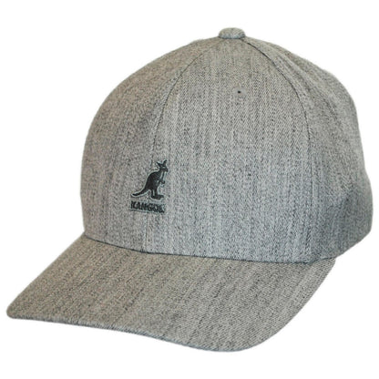 Kangol | Logo Wool Flexfit Fitted Baseball Cap | 201104 | lead | FLANNEL