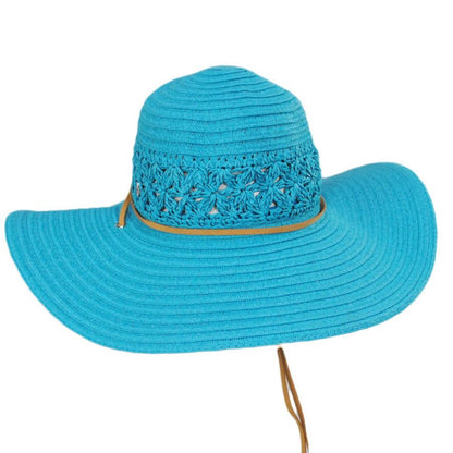 Cappelli | Mary Toyo Straw Swinger Hat | 101275 | lead | TURQUOISE