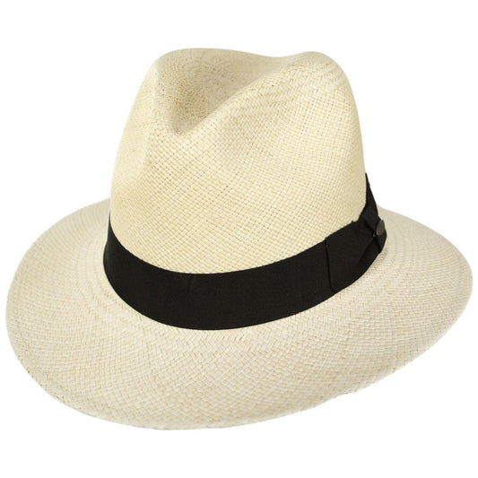 Scala | Panama Straw Safari Fedora Hat | 126123 | lead | NATURAL