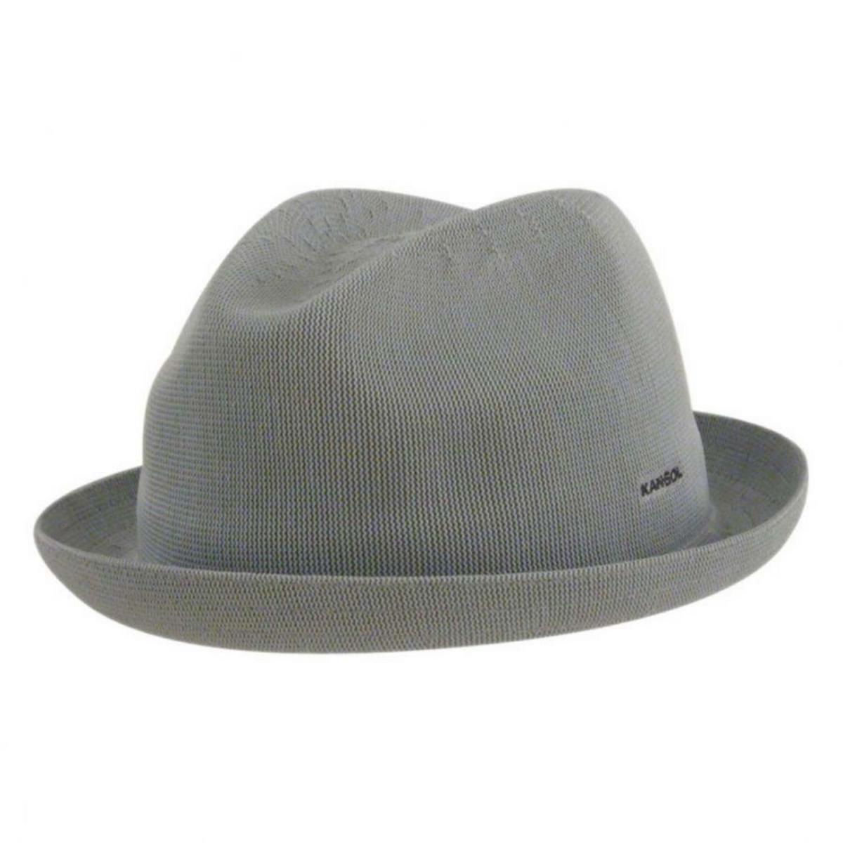Kangol | Tropic Playa Stingy Brim Fedora Hat | 140518 | lead | GREY