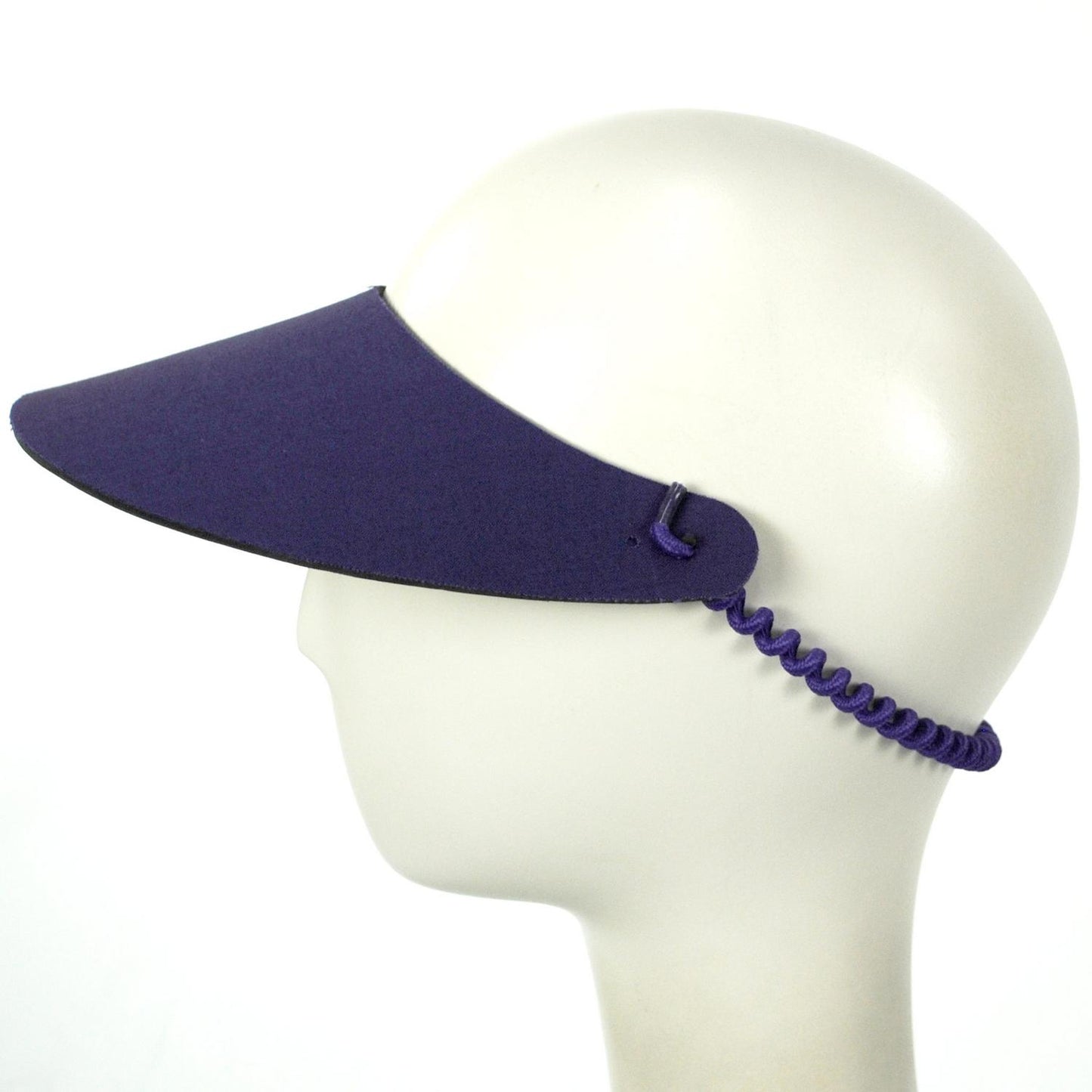 The Incredible Sunvisor | Springlace Solid Sunvisor | 196351 | profile | PURPLE