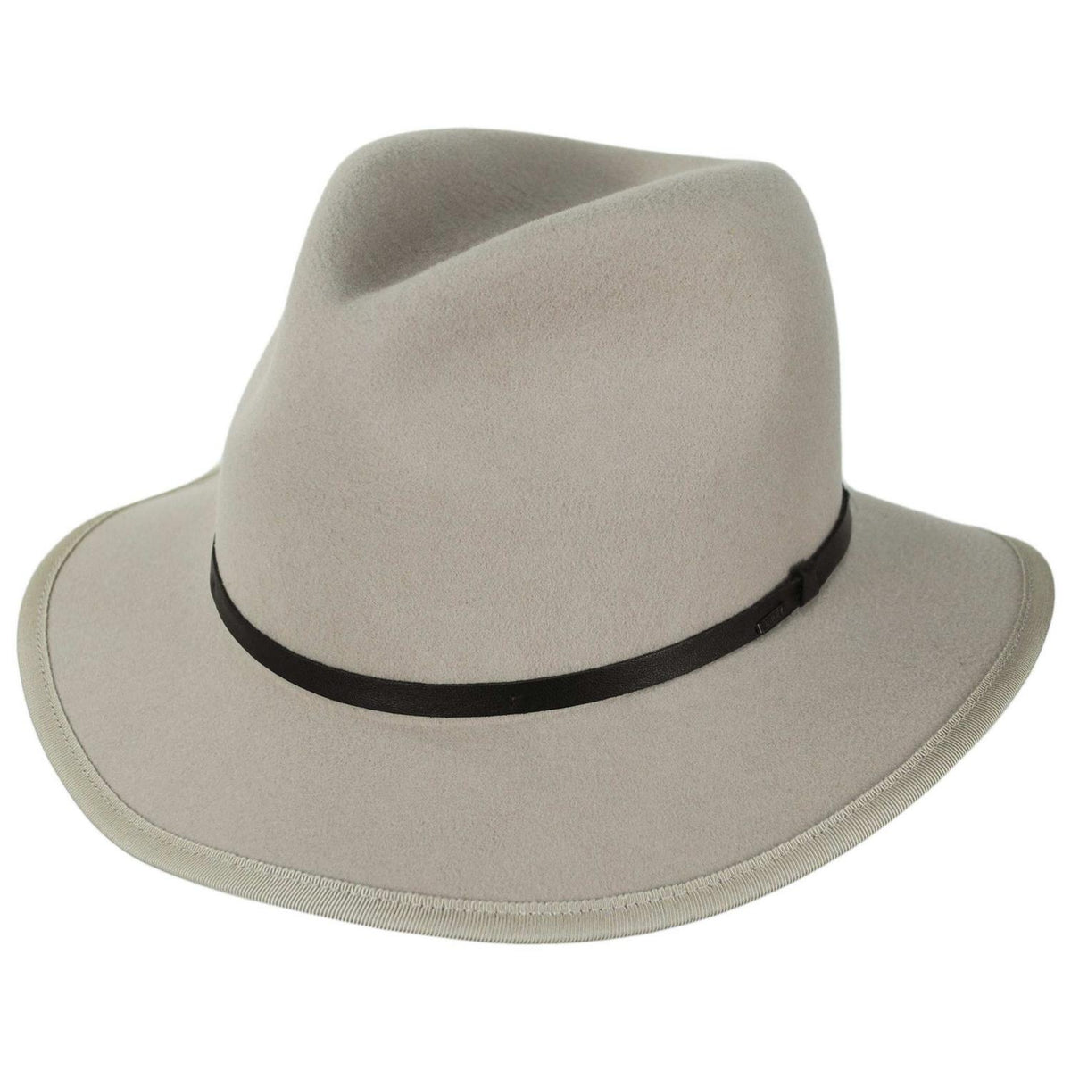 Bailey 1922 | Wanderer Wool Felt Rollable Fedora Hat | 130321 | lead | SILVERBELLY