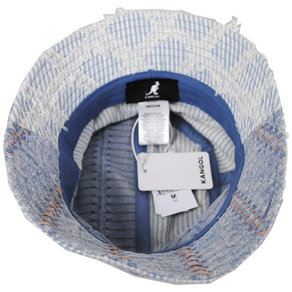 Kangol | Patchwork Mashup Denim Cotton Bucket Hat - Spring Collection | 185777SS | under | FADED BLUE