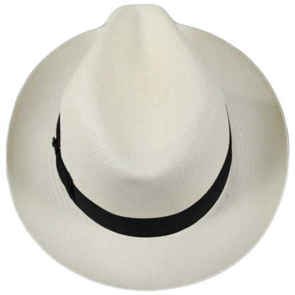 Jaxon Hats | Henry Grade 8 Panama Straw Fedora Hat | 127152 | top | BLEACH