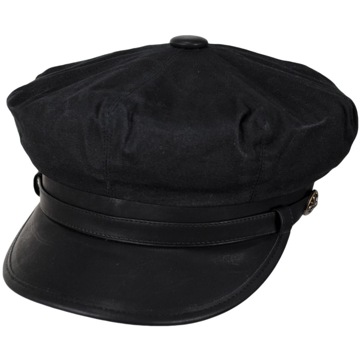 Jaxon Hats | Wholesale Rebel Wax Cotton Blend Motorcycle Cap B2B Pre-Pack | B2B170202 | lead | BLACK
