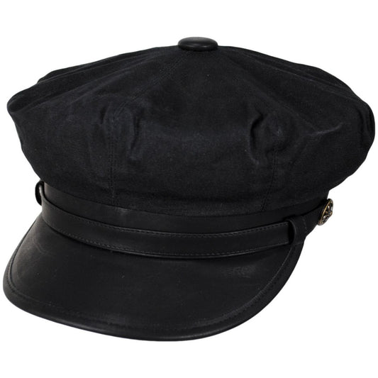 Jaxon Hats | Wholesale Rebel Wax Cotton Blend Motorcycle Cap B2B Pre-Pack | B2B170202 | lead | BLACK