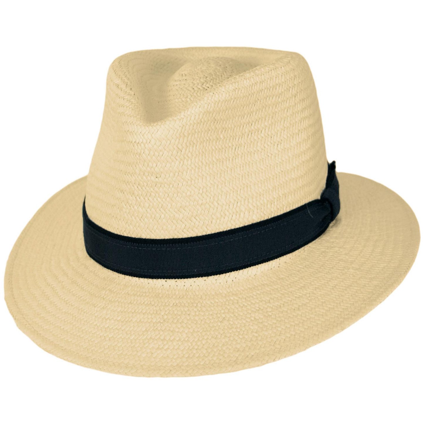 Bailey 1922 | Brooks Panama Straw Fedora Hat | 127815 | lead | NATURAL