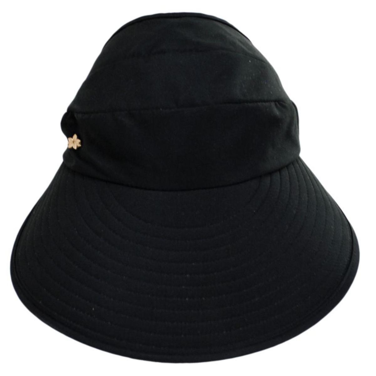 Cappelli | Queen Charlotte Pony Tail Face Framer Cap | 106433 | front | BLACK