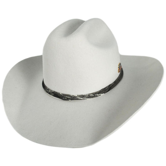 BRIXTON HATS | Ford Truck Country Wool Felt Cowboy Hat | 135673 | lead | WIMBLETON WHITE/CAMO