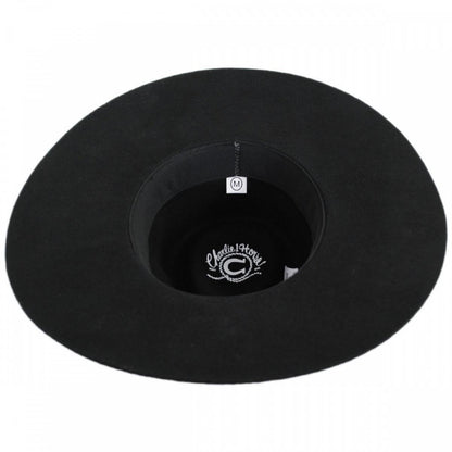 Charlie 1 Horse | Traveler Wool Felt Crossover Hat | 124986 | under | BLACK