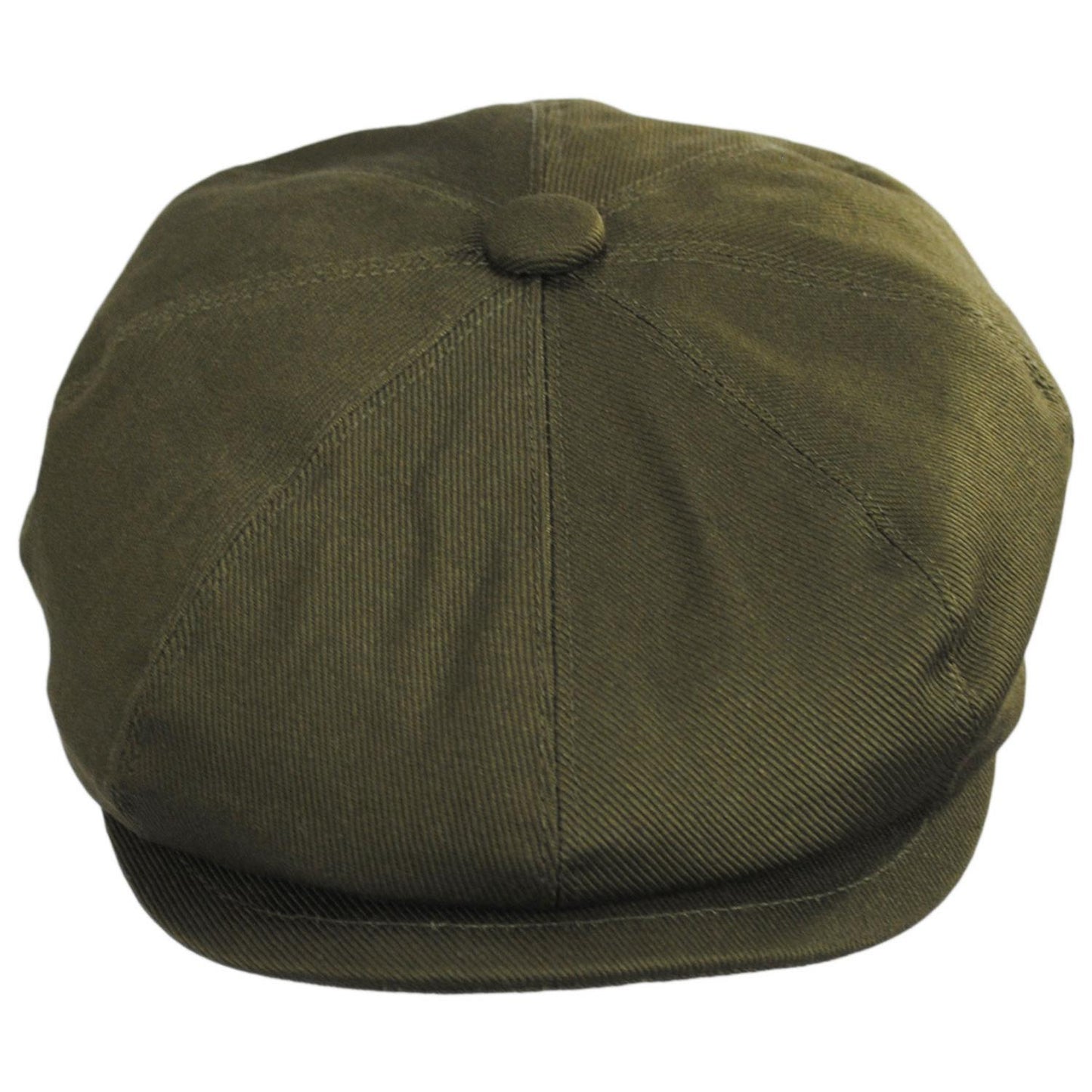 Jaxon Hats | Cotton Newsboy Cap | 167770 | front | OLIVE GREEN