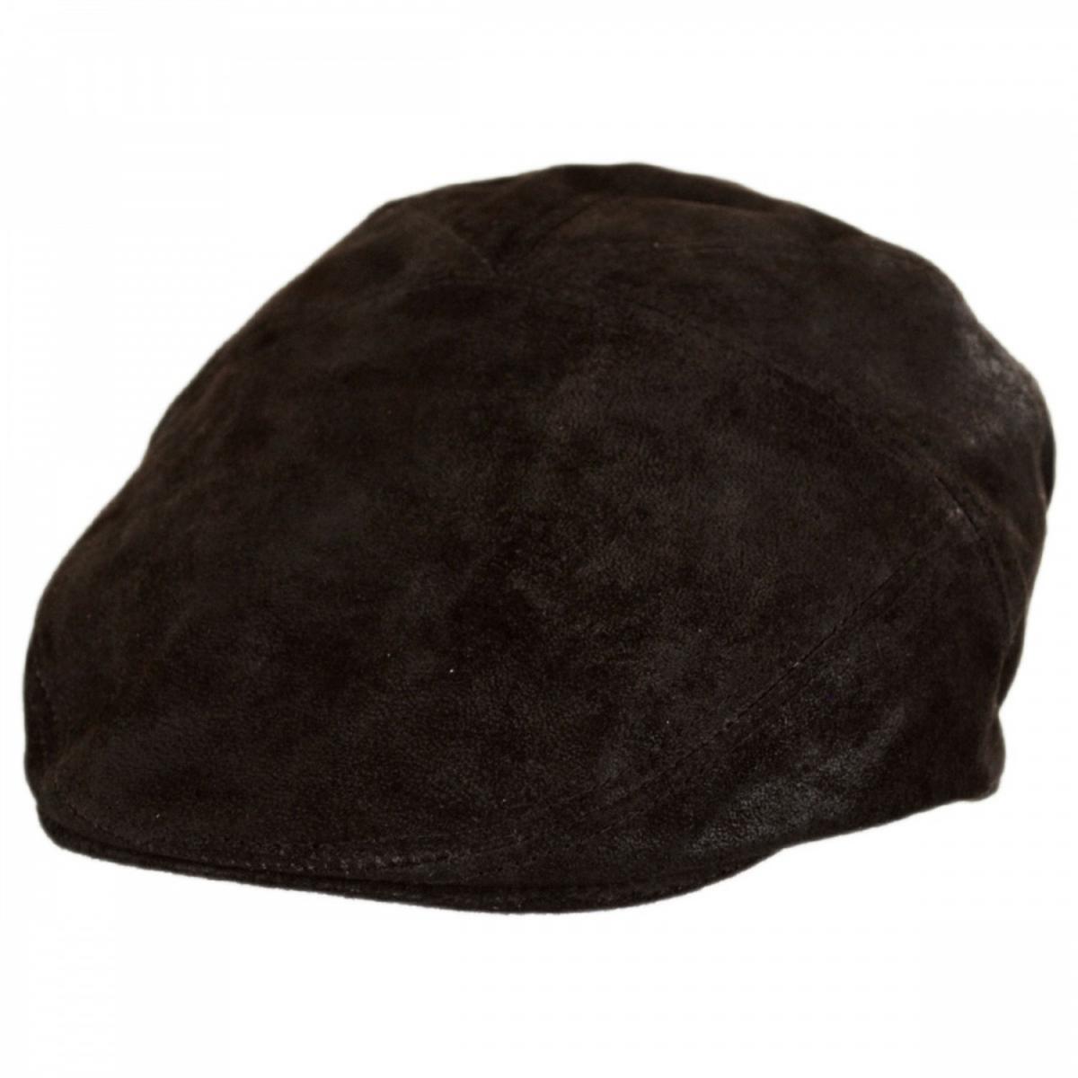 Bailey 1922 | Lazar Suede Leather Ivy Cap | 167161 | lead | COFFEE