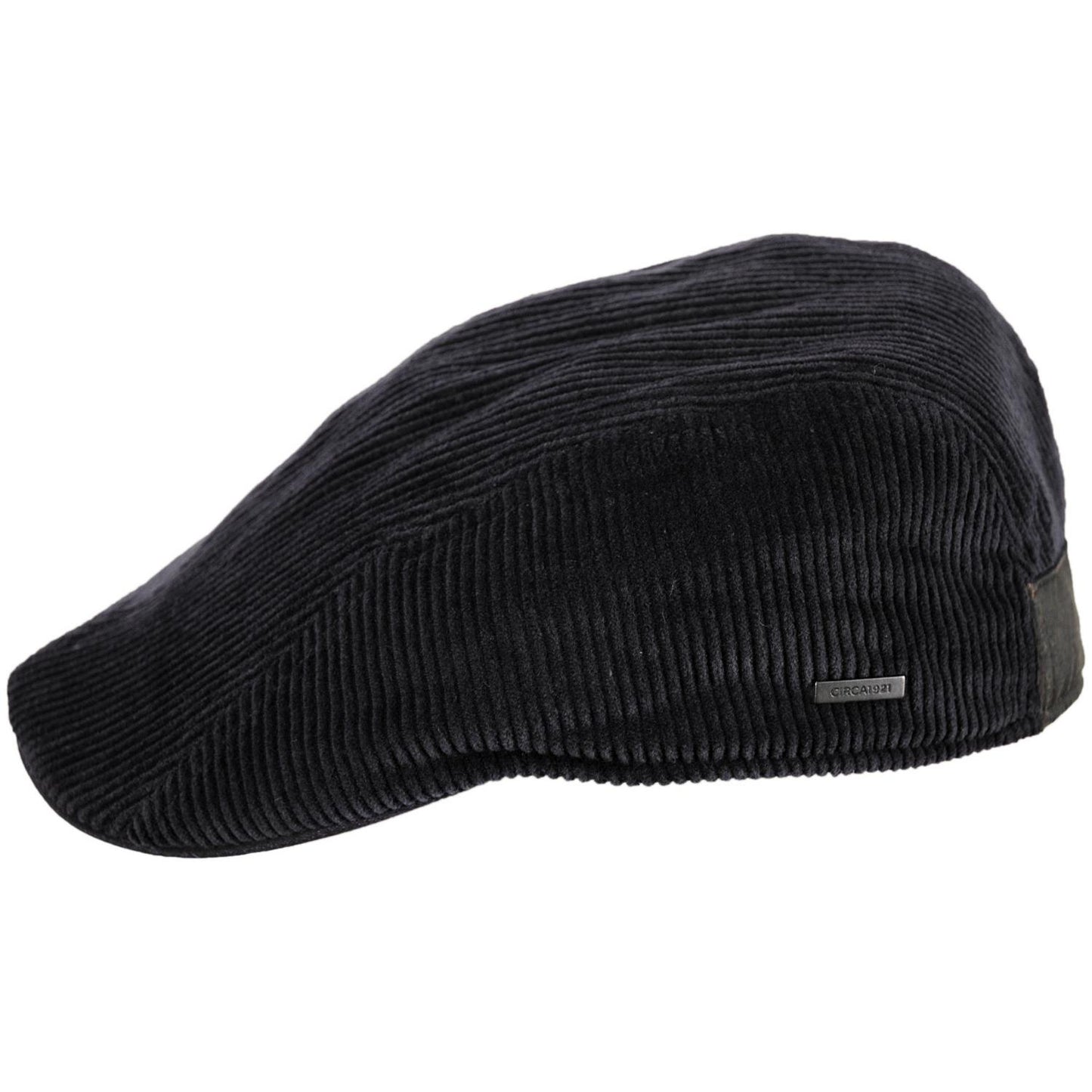 Dorfman Pacific | Philip Corduroy Ivy Cap | 160162 | profile | BLACK