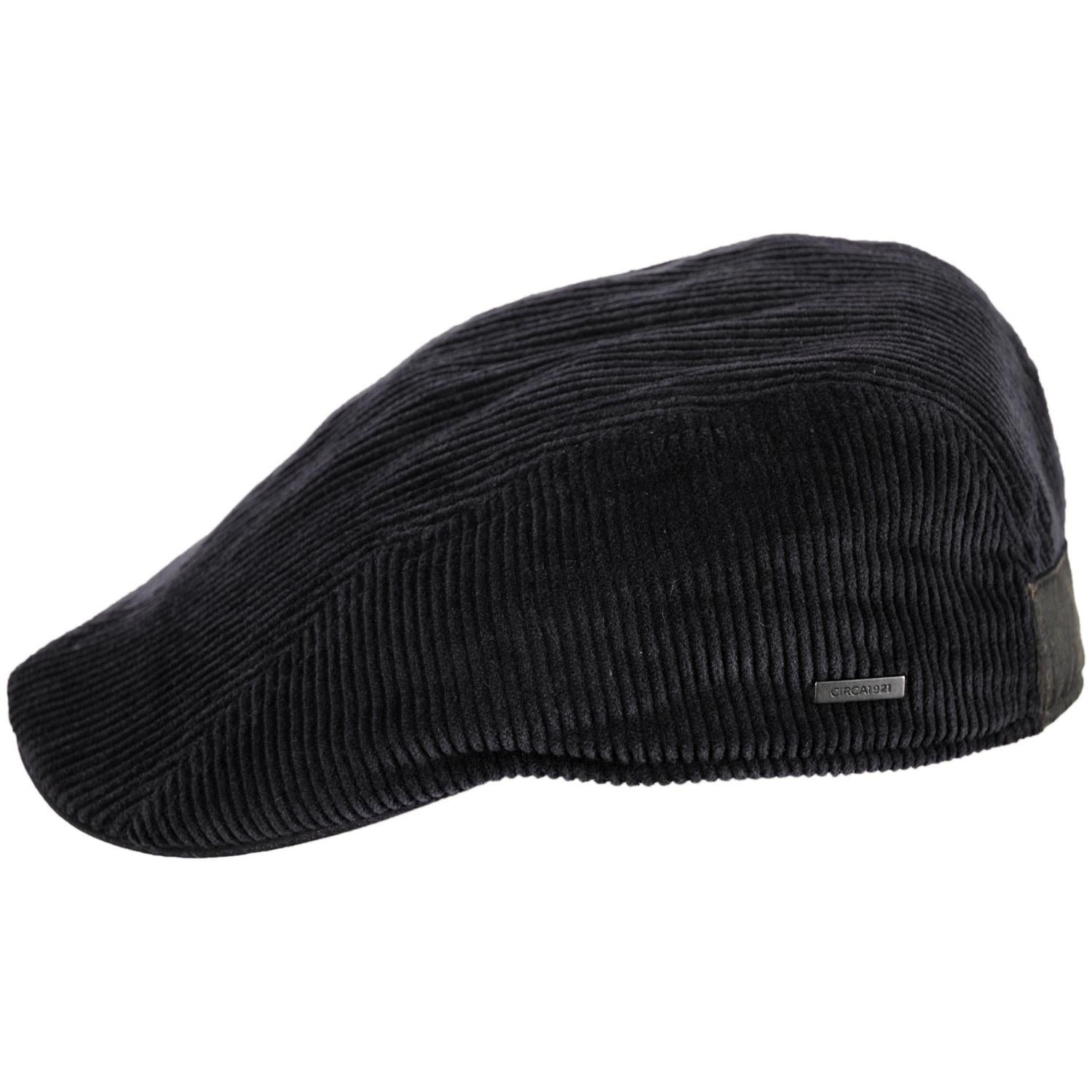 Dorfman Pacific | Philip Corduroy Ivy Cap | 160162 | profile | BLACK