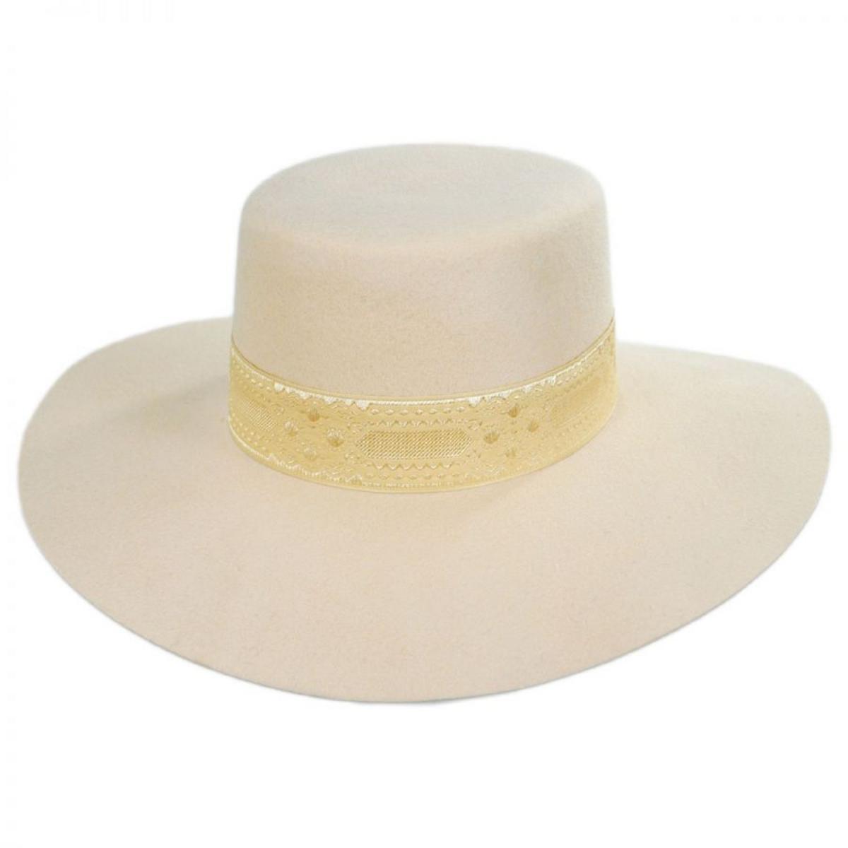 Lack of Color | Sierra Wool Felt Boater Hat | 124301 | lead | CREAM