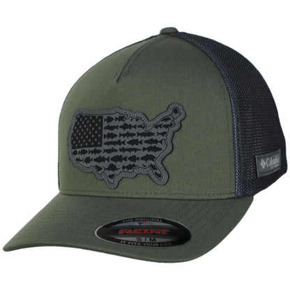 Columbia Sportswear | PFG Statetriot Mesh Flexfit Fitted Baseball Cap | 400162 | lead | CYPRESS CITY GREY