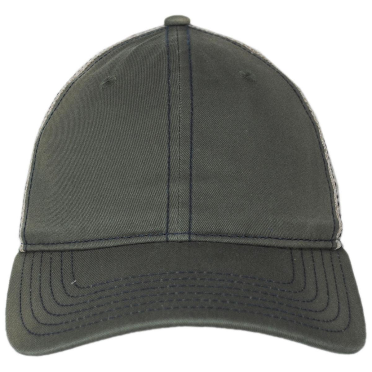 Dorfman Pacific | Cotton Mesh Snapback Baseball Cap | 200192 | front | OLIVE