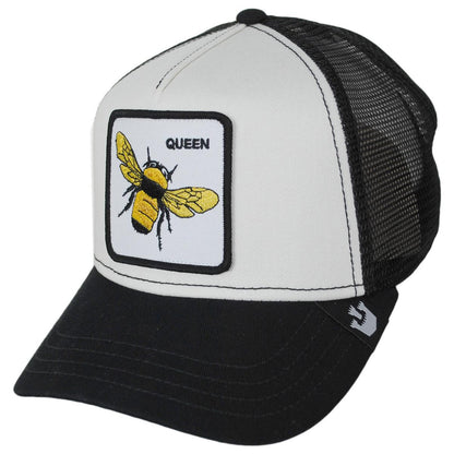 Goorin Bros | Queen Bee Mesh Trucker Snapback Baseball Cap | 200390 | lead | BLACK/WHITE