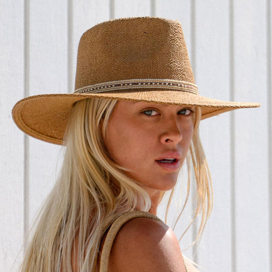 NIKKI BEACH | Chloe Toyo Straw Fedora Hat | 102662 | lsfone | TOAST