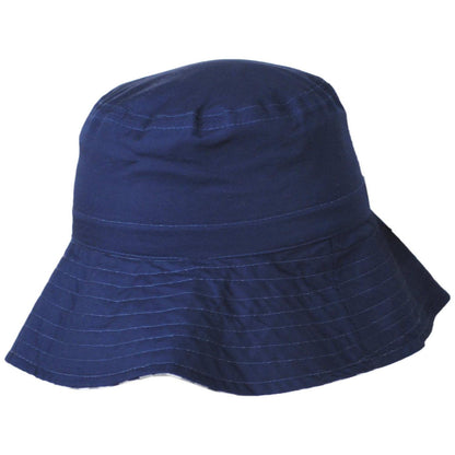 Physician Endorsed | Gingham Cotton Reversible Bucket Hat | 102648 | under | NAVY