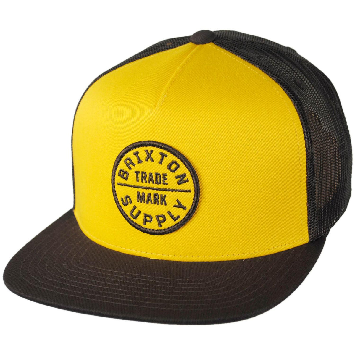 BRIXTON HATS | Oath Trucker Snapback Baseball Cap | 201704 | lead | GOLDEN HOUR/COCO