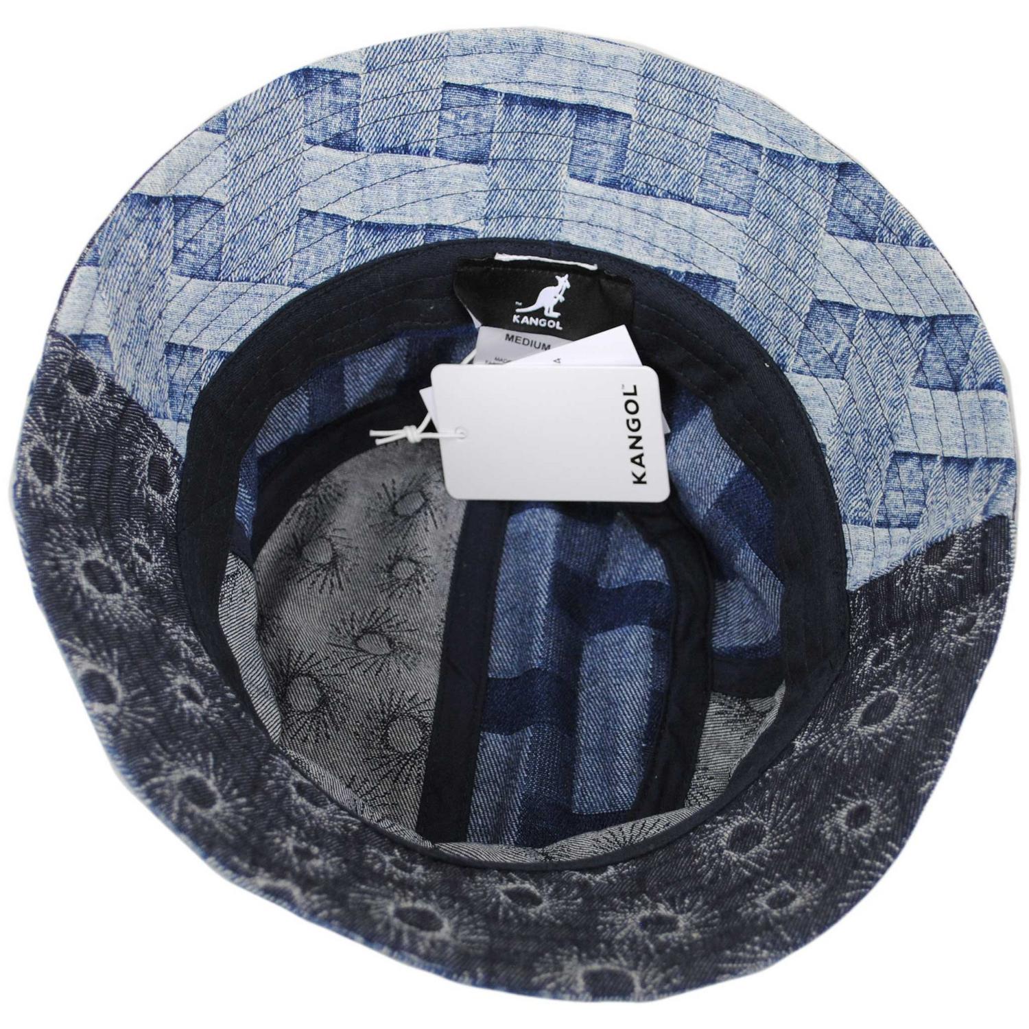 Kangol | Patchwork Mashup Denim Cotton Bucket Hat - Spring Collection | 185777SS | under | BLUE PICNIC