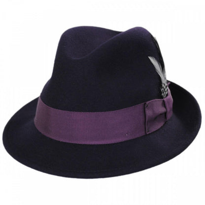 Bailey 1922 | Tino Wool LiteFelt Trilby Fedora Hat - Fashion Colors | 130008FW24 | lead | NIGHTSHADE