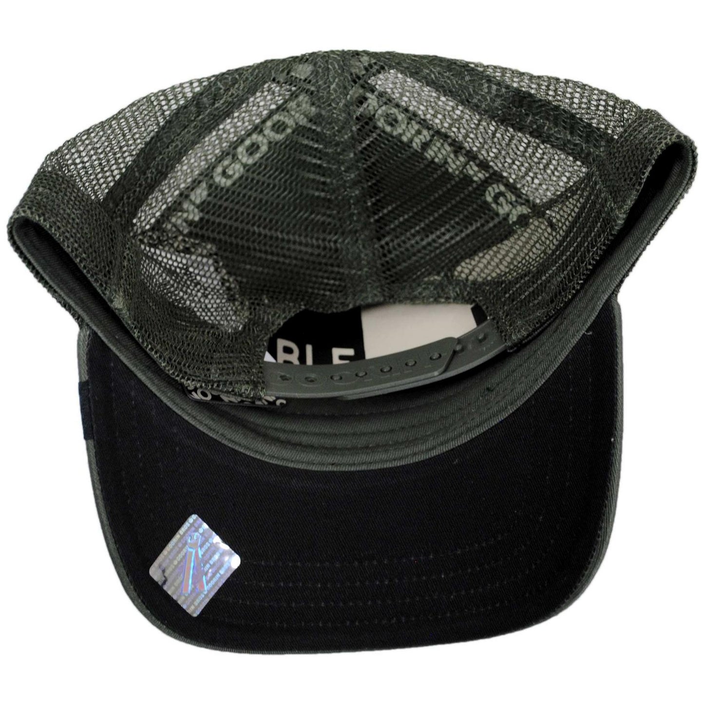 Goorin Bros | Lone Wolf Mesh Trucker Snapback Baseball Cap | 200379 | under | PALM