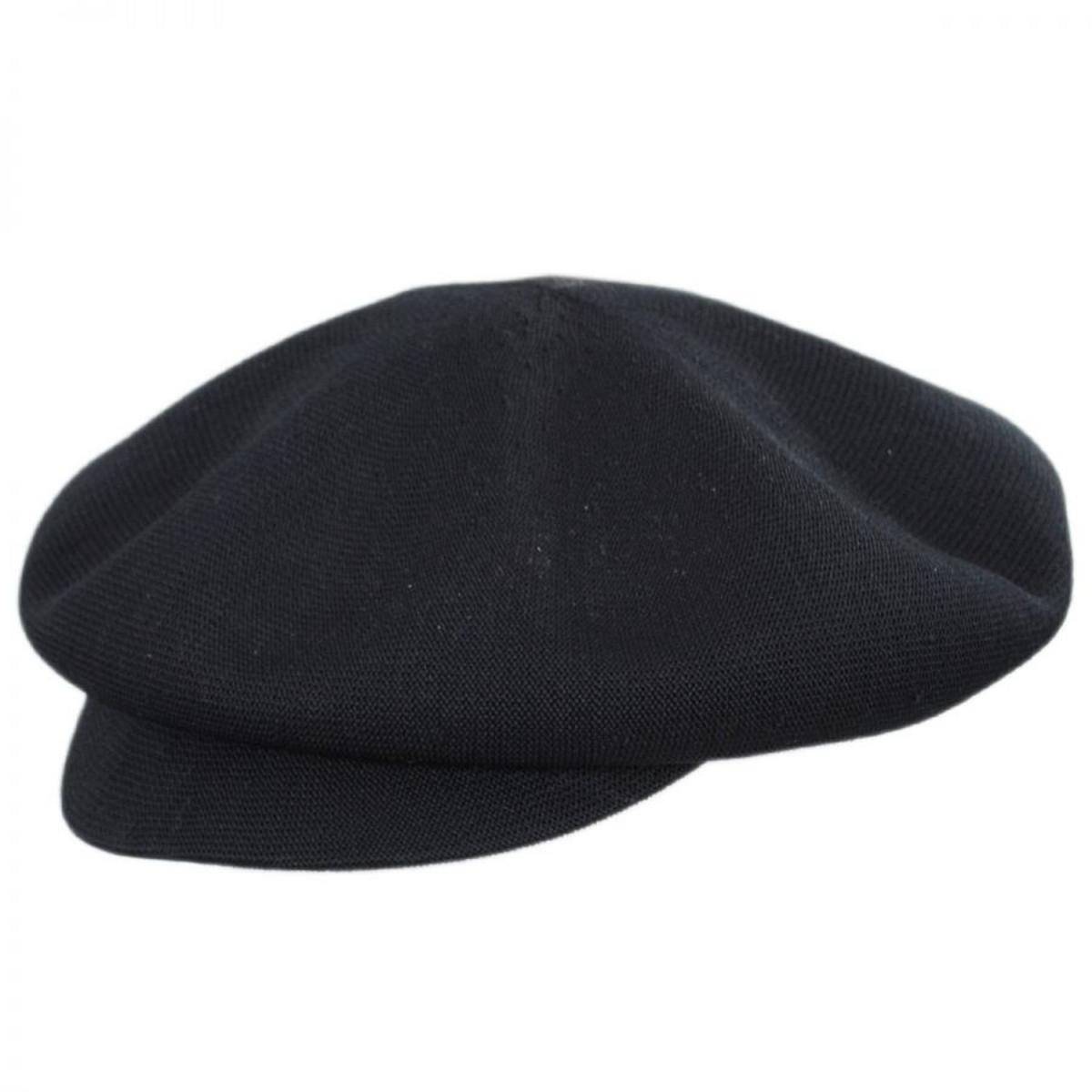 Kangol | Tropic Halifax Newsboy Cap | 160852 | lead | BLACK