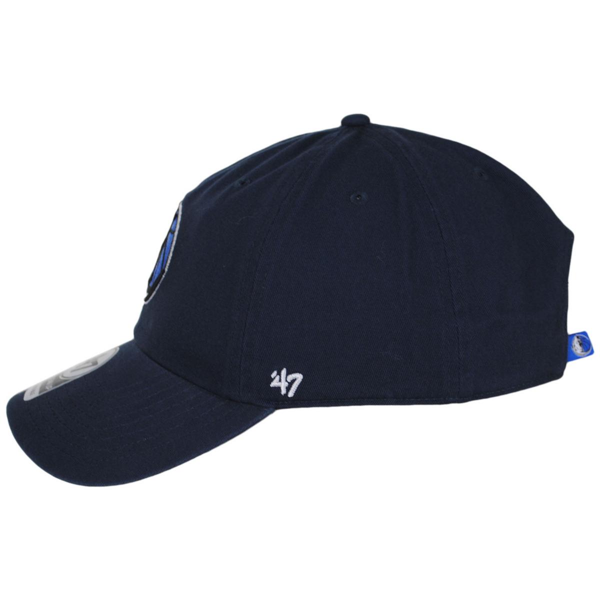 47 Brand | Dallas Mavericks NBA Clean Up Strapback Baseball Cap Dad Hat | 204040 | profile | NAVY