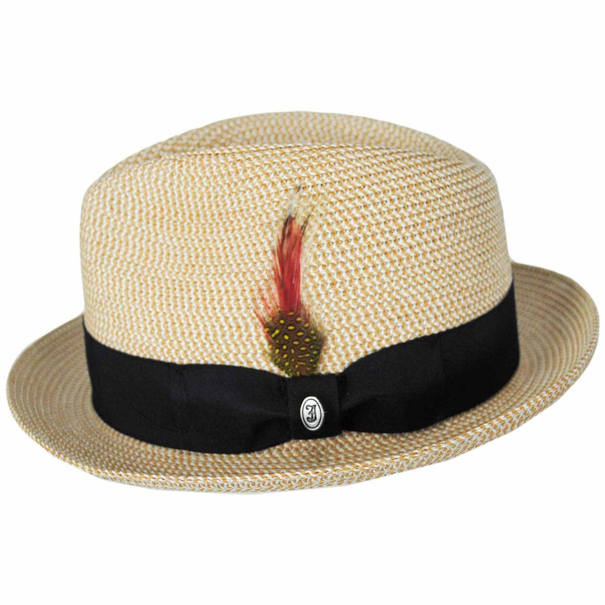 Jaxon Hats | Toyo Straw Braid Trilby Fedora Hat | 128500 | profile | TAN