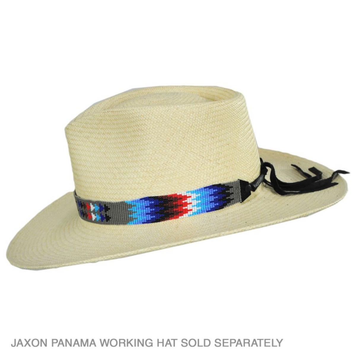 SunBody Hats | Feather + Arrow Beaded Hat Band | 602627 | profile | GREY