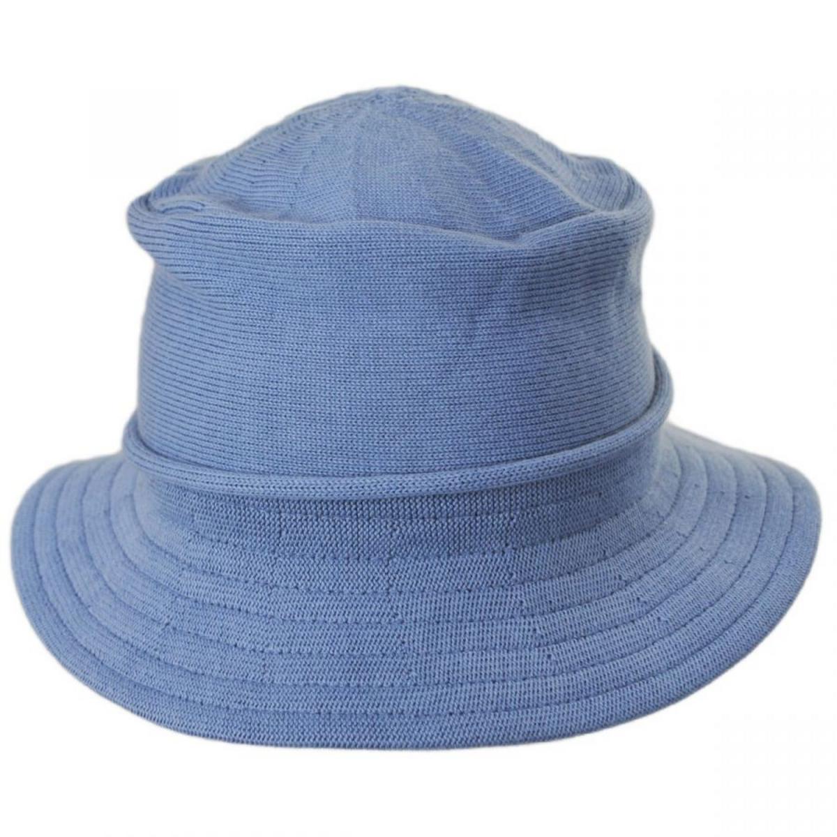 Parkhurst | Beach Cotton Knit Bucket Hat | 187151 | front | DENIM