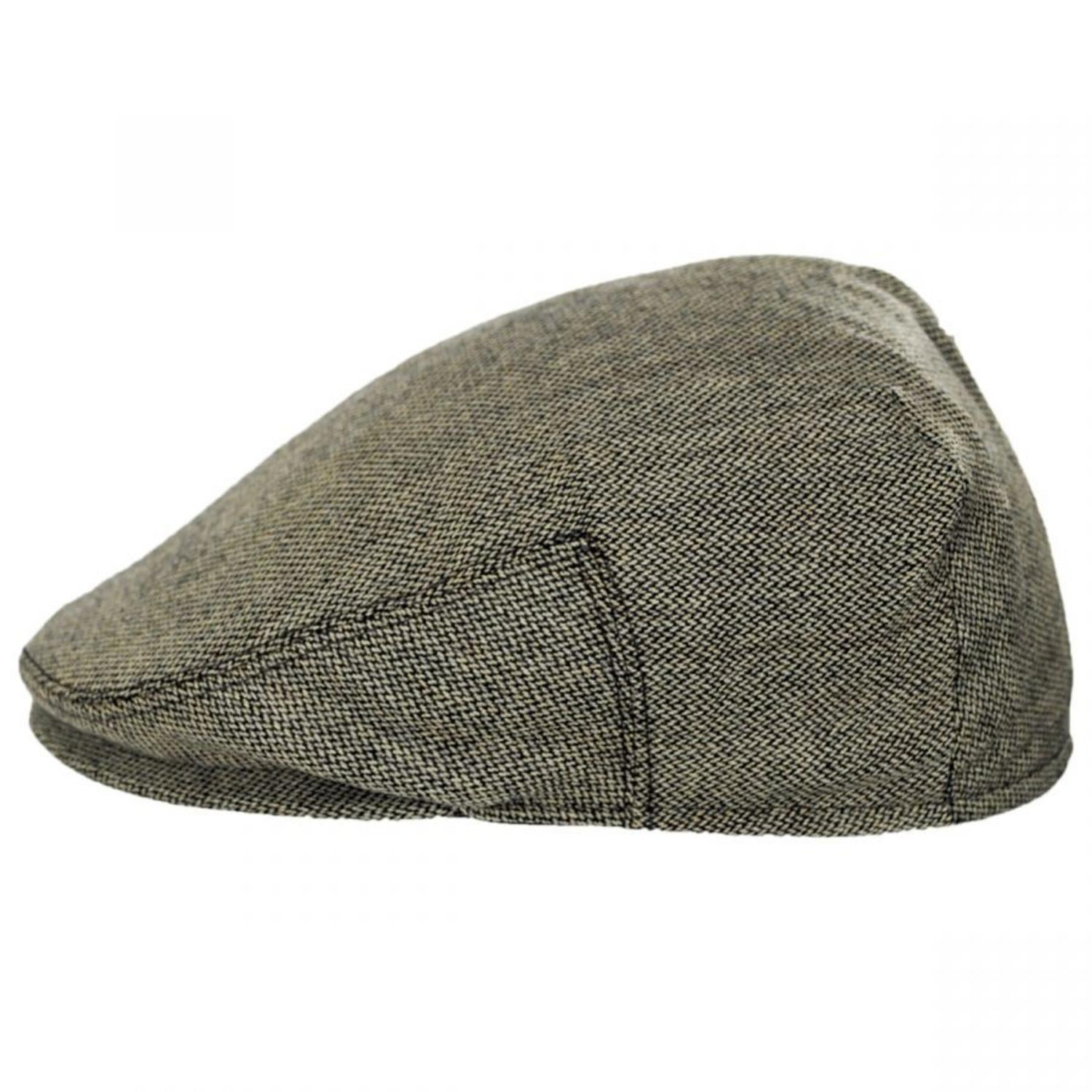Baskerville Hat Company | Knightsbridge Italian Wool Ivy Cap | 167654 | profile | BLACK/TAN