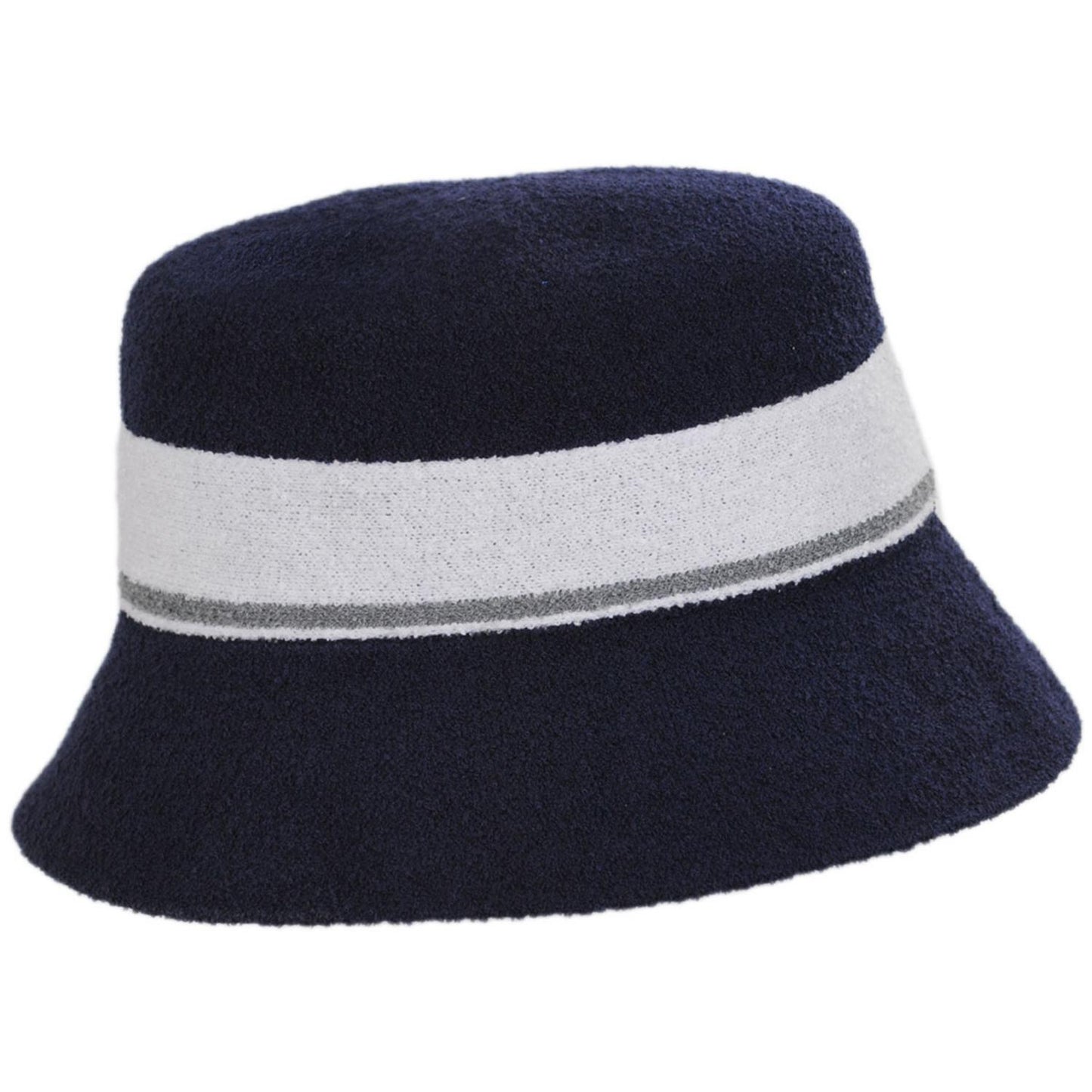 Kangol | Bermuda Stripe Bucket Hat | 185729 | profile | NAVY