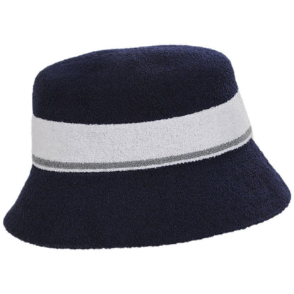 Kangol | Bermuda Stripe Bucket Hat | 185729 | profile | NAVY