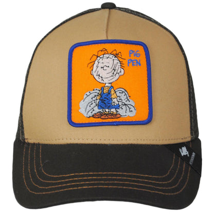 Peanuts | Pig Pen Mesh Trucker Snapback Baseball Cap | 201300 | front | BROWN