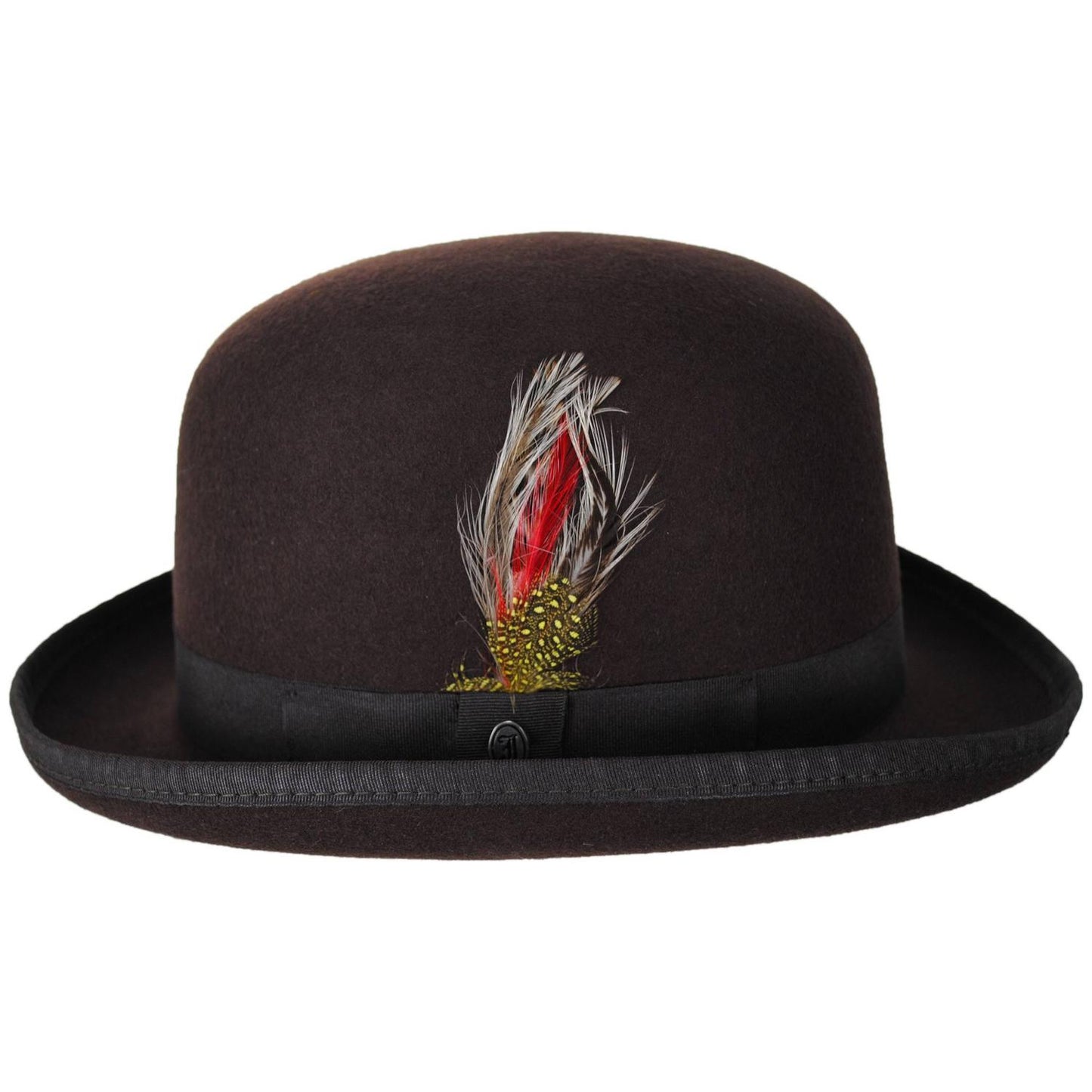 Jaxon Hats | English Wool Felt Bowler Hat | 132055 | profile | BROWN