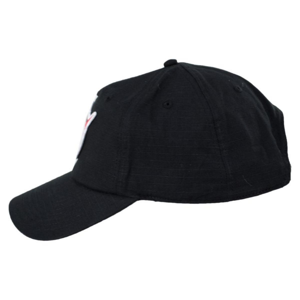 NASA | NASA Surplus Ripstop 5 Panel Mid Pro Cotton Snapback Baseball Cap | 210373 | profile | BLACK