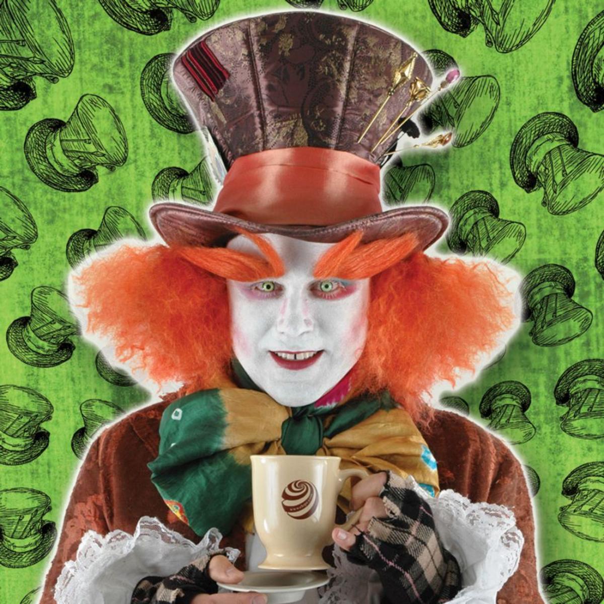 Disney | Alice in Wonderland Mad Hatter Top Hat with Hair | 190236 | front | MULTI