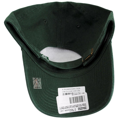 47 Brand | Boston Celtics NBA Clean Up Strapback Baseball Cap Dad Hat | 203951 | under | DARK GREEN
