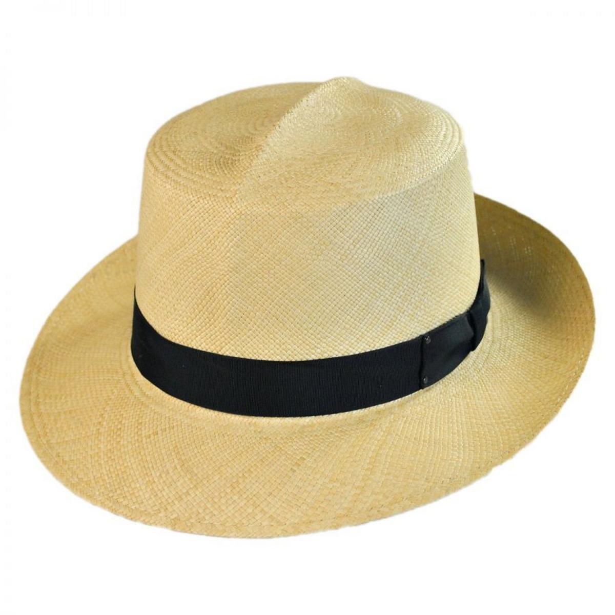 Bailey 1922 | Roll Up II Panama Straw Fedora Hat | 127889 | lead | NATURAL