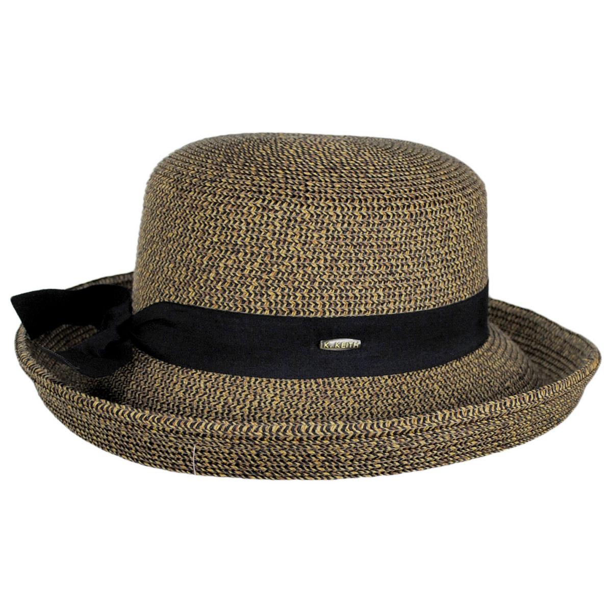 Karen Keith | Toyo Straw Kettle Brim Sun Hat | 102219 | profile | RATTLESNAKE