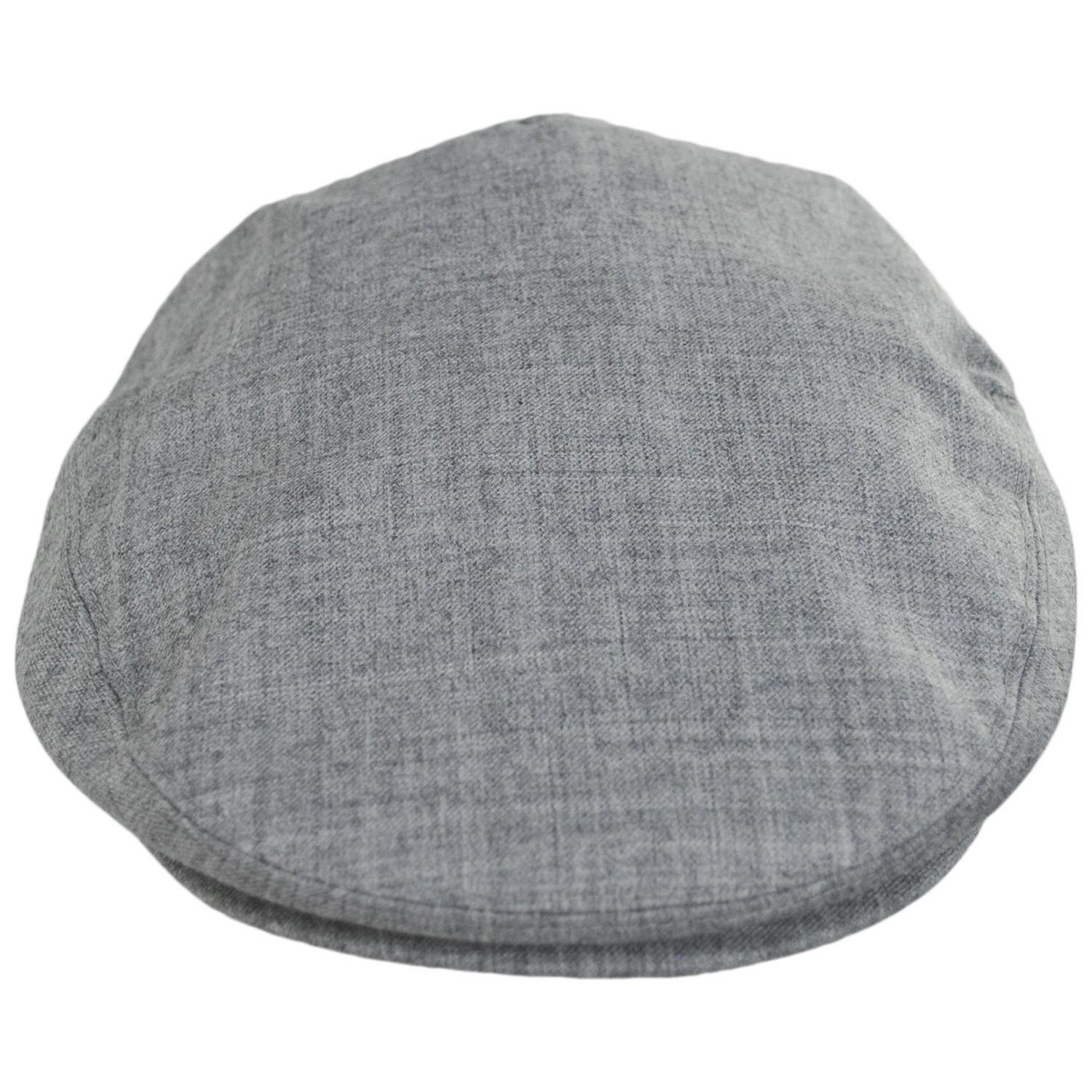 Baskerville Hat Company | Kensington Wool Twill Ivy Cap | 167666 | front | HEATHER GREY