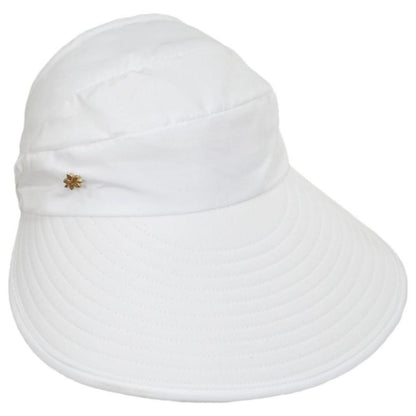 Cappelli | Queen Charlotte Pony Tail Face Framer Cap | 106433 | lead | WHITE