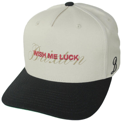 BRIXTON HATS | Wish Me Luck Cotton Snapback Baseball Cap | 201736 | lead | WHITECAP/BLACK